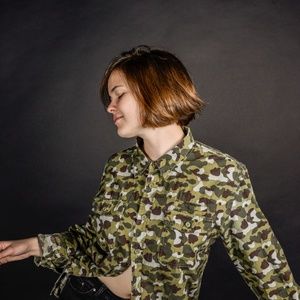 nice forest green camouflage shirt